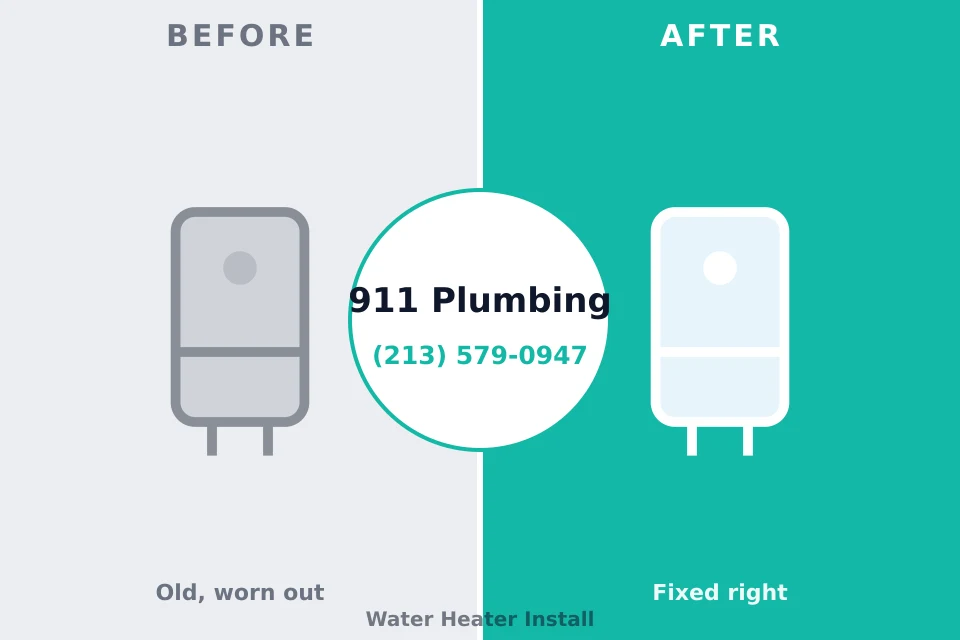 Before and after: plumbing repair Biddeford, ME